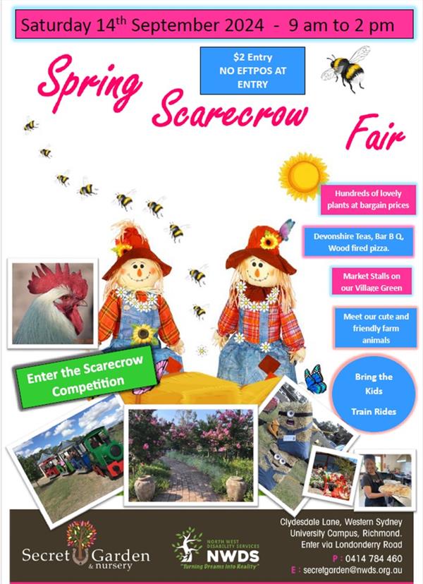 Spring Scarecrow Fair 2024 Flyer