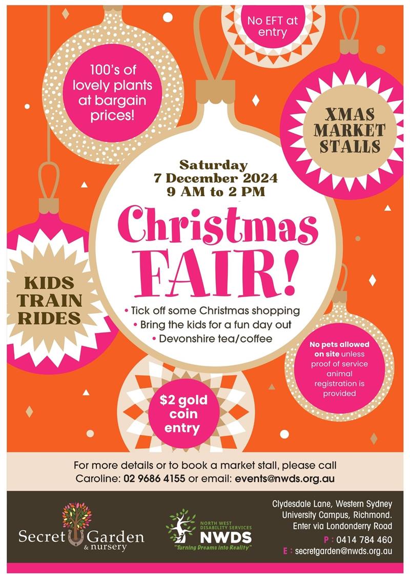 2024 christmas fair flyer